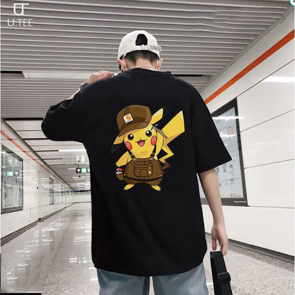 [UNISEX] Áo Thun Cotton 100% Co Giãn 4 Chiều Form Rộng COOL PIKACHU