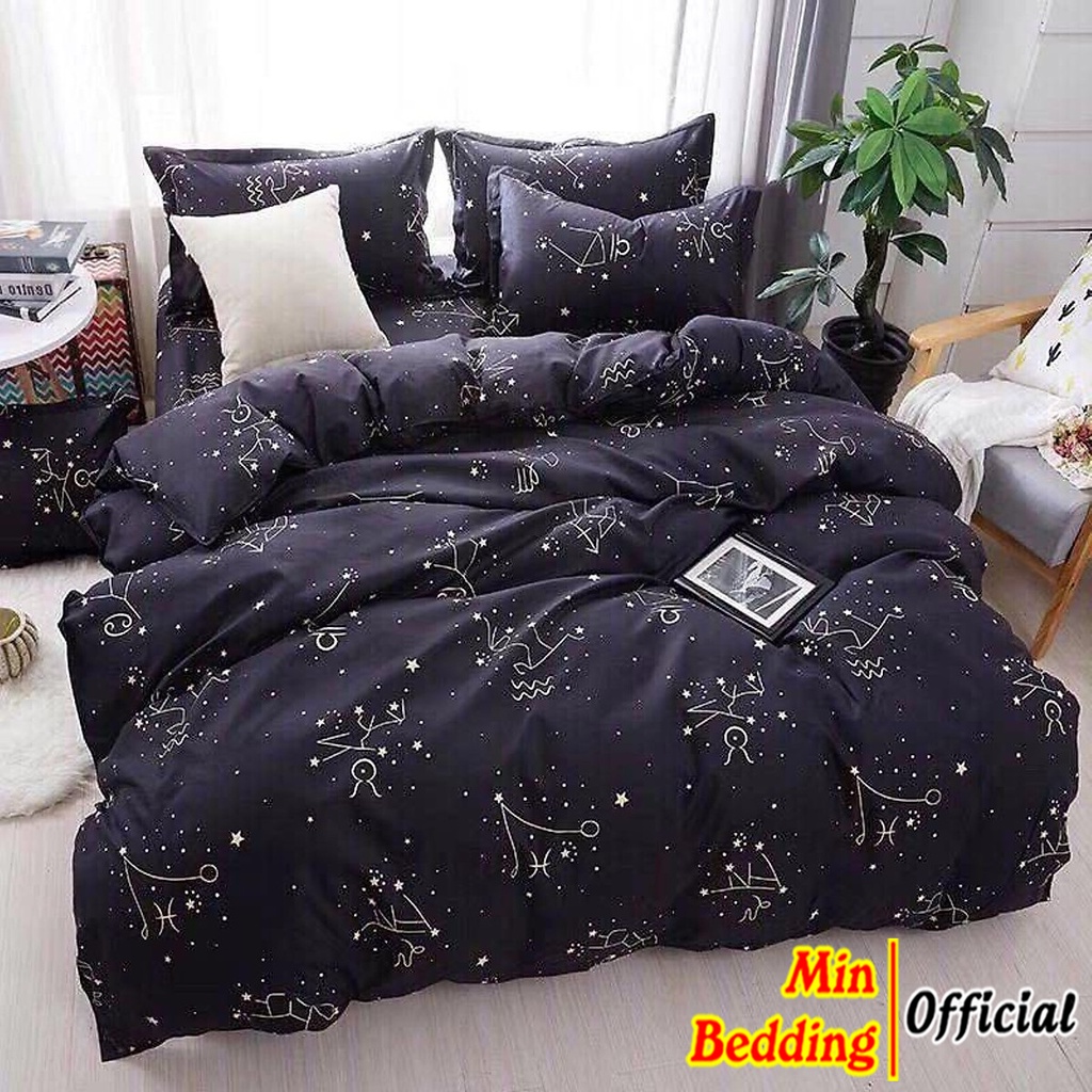 Bộ Chăn Ga Gối, Set Ga Gối Nệm Drap Nhiều Họa Tiết  1m2, 1m6, 1m8, 2m2, Set 4 Món 3 Món - Min Bedding | BigBuy360 - bigbuy360.vn