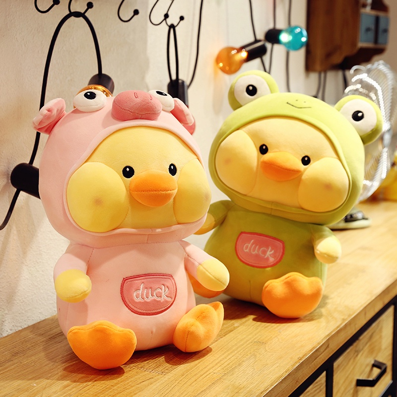 Vịt Bông Cosplay Má Bánh Bao đáng yêu gấu bông cho bé