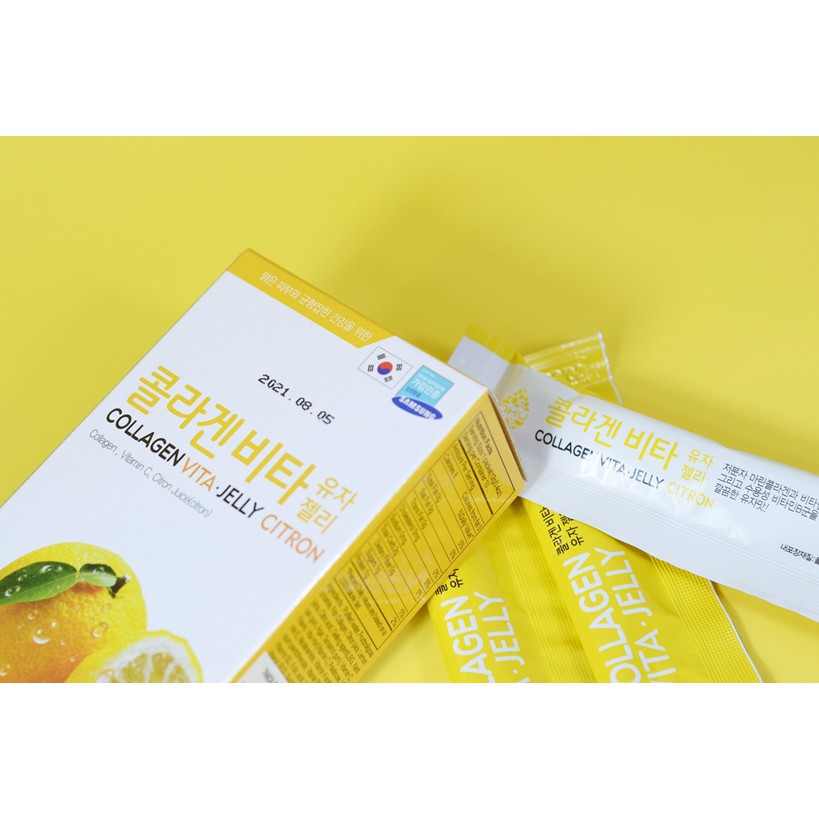 Thạch cam Hàn Quốc bổ sung Collagen và vitamin C làm đẹp và sáng da _ Collagen Vita Jelly Citron | BigBuy360 - bigbuy360.vn