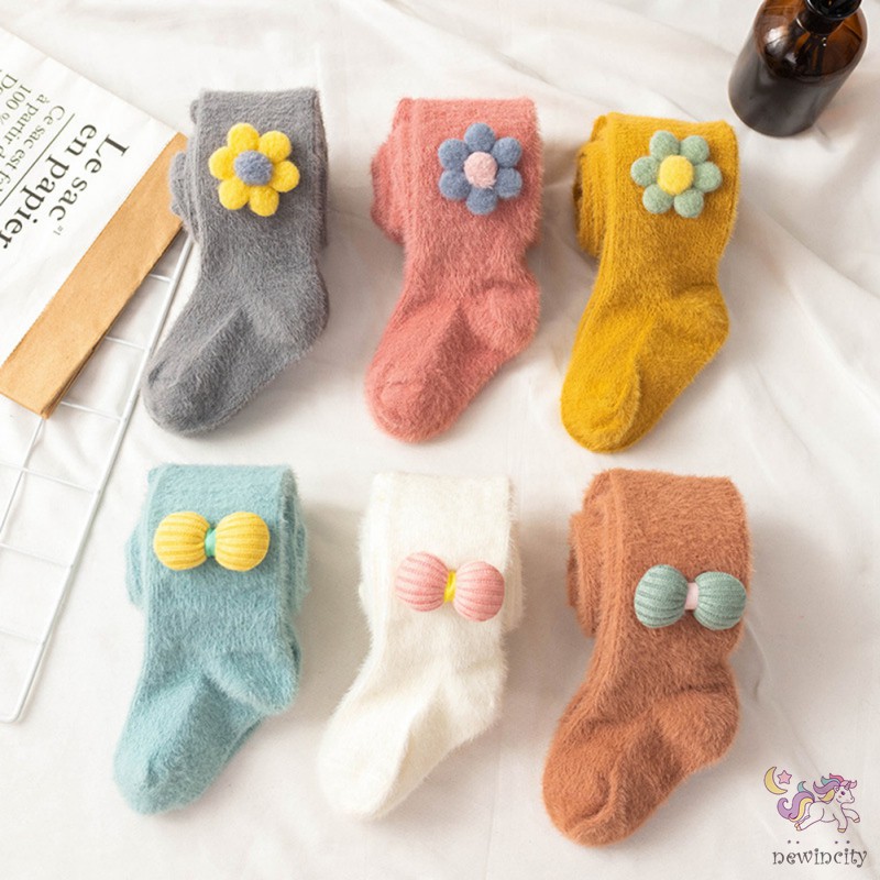 Quần tất co giãn giữ ấm cho bé gái