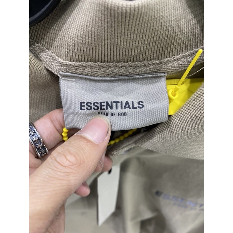 ⚡️[CHỈ 1 NGÀY] - Áo polo Fear of God ESSENTIALS ss20 Oatmeal cao cấp full tag túi, áo polo FOG