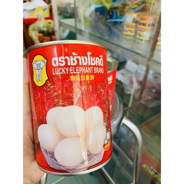 Chôm chôm Thái Lan hiệu con voi hộp 565gr