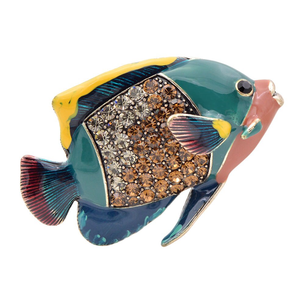 Trâm cài áo hình cá hề phong cách vintage sáng tạo