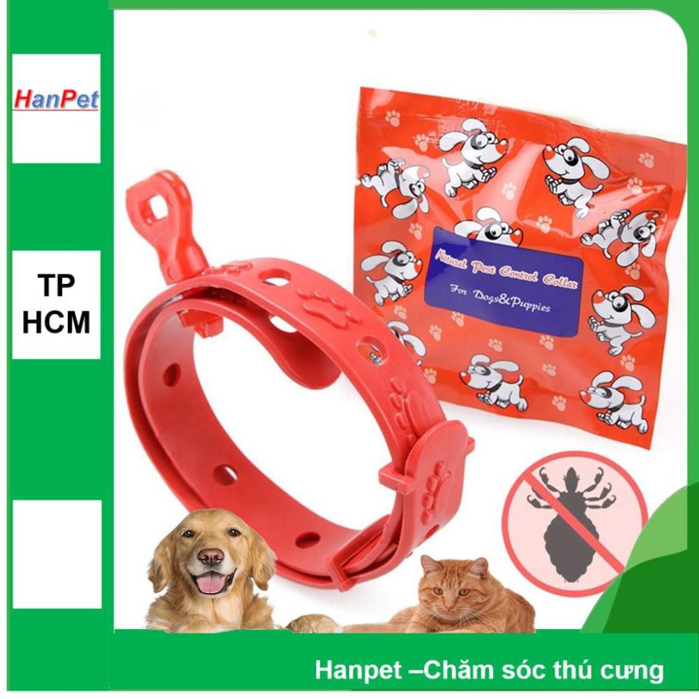 Hanpet.GV- Vòng chống rận - 19k chống ve bọ chét hiệu quả 4 tháng cho chó mèo thú cưng vòng đeo cổ chống ve rận