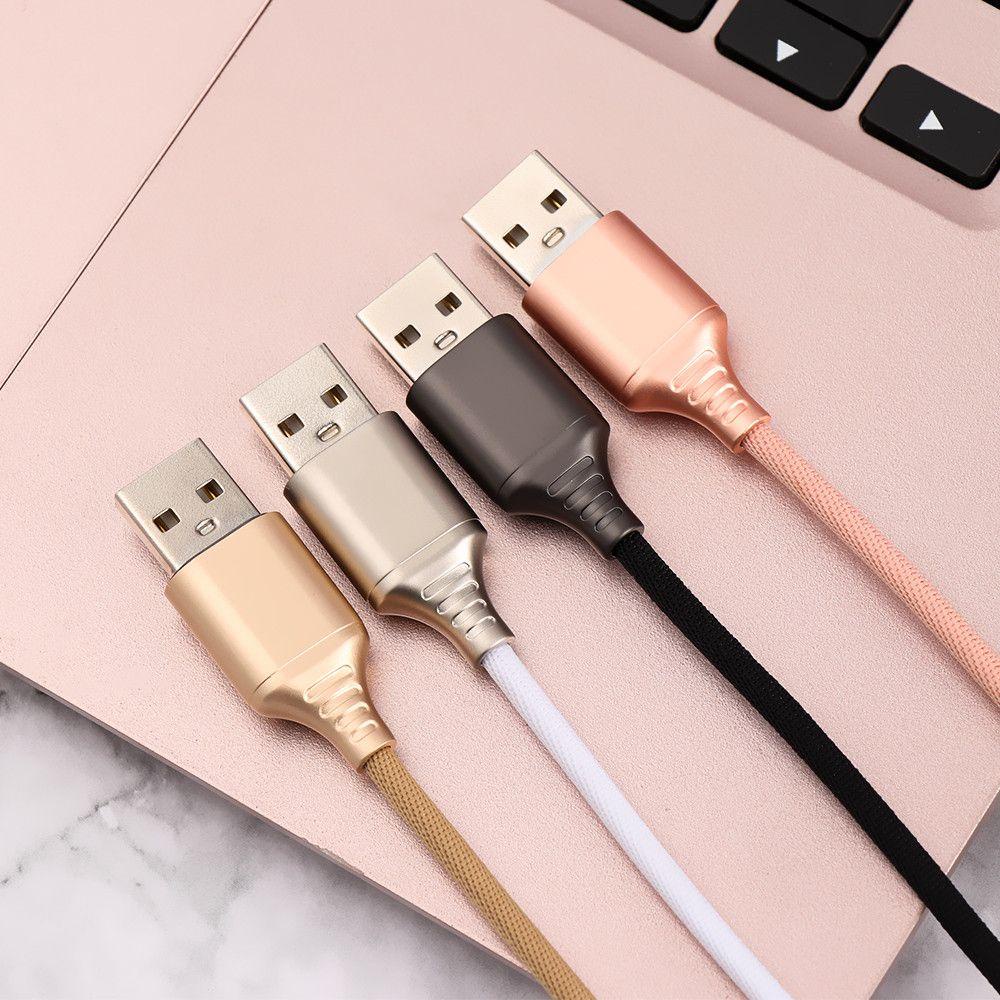 MYRONGVN Dây Cáp Truyền Dữ Liệu 2A Tự Động Ngắt Kết Nối Bằng Nylon Mới