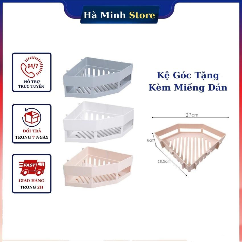 Kệ góc nhà tắm, nhà bếp bằng nhựa, kệ tam giác dán tường kệ tam giác dán góc tường nhà tắm tiện lợi hà minh store