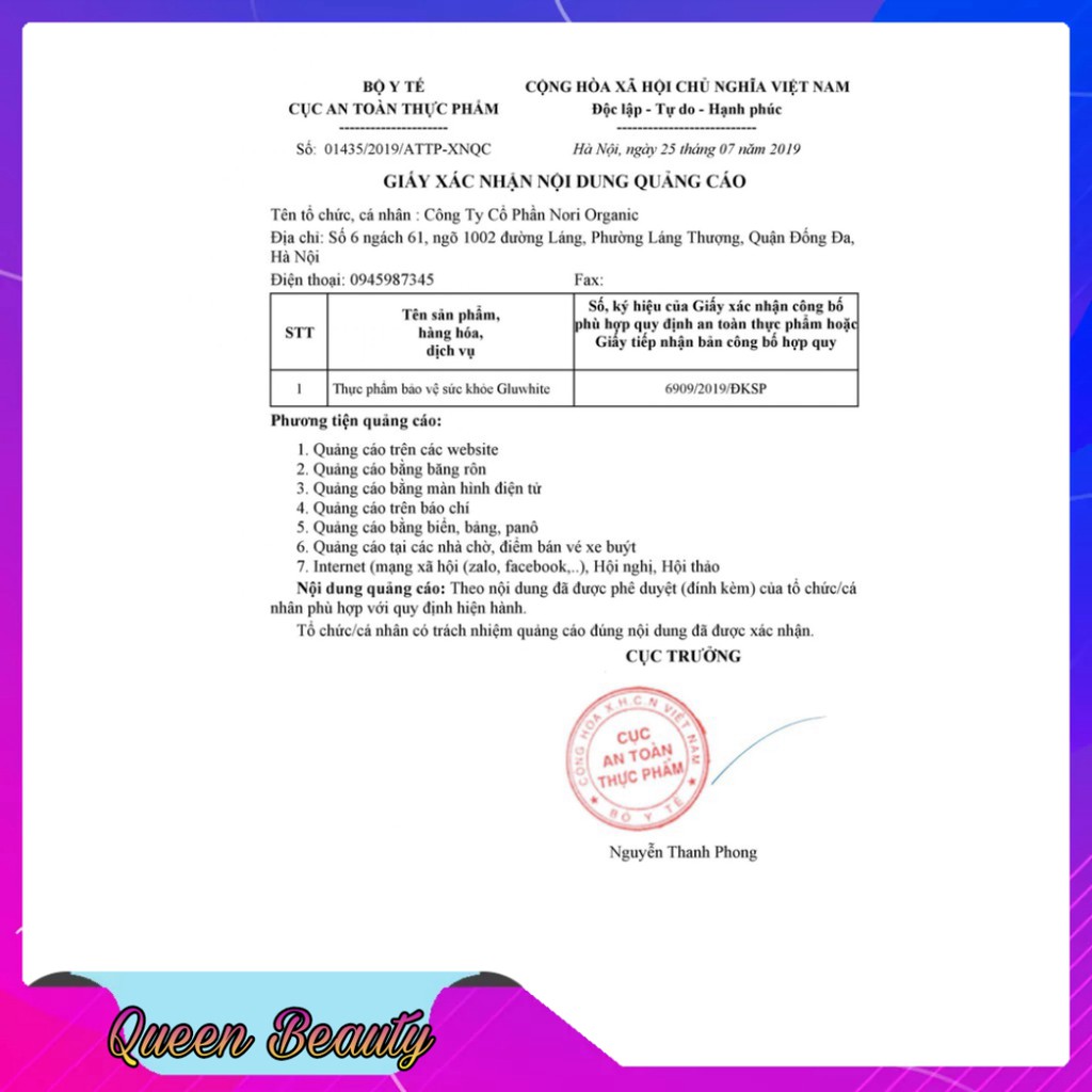 Sủi Trắng Da Gluwhite - Hỗ Trợ Làm Đẹp Da, Giảm Thâm, Mờ Nám, Bảo Vệ Da | Thế Giới Skin Care