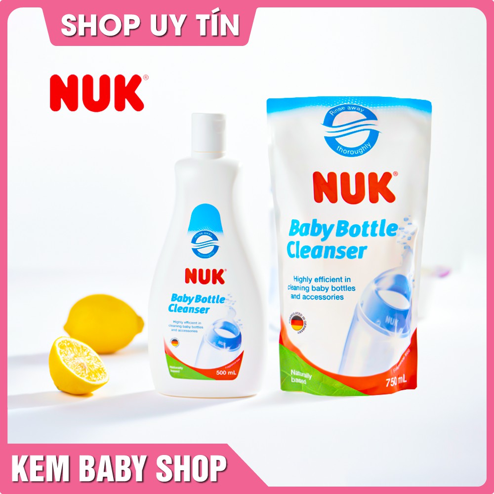 [Chính Hãng] Nước rửa bình sữa NUK - dung dịch rửa bình sữa cho bé