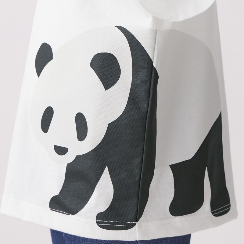 Muji Áo Thun In Họa Tiết Cotton