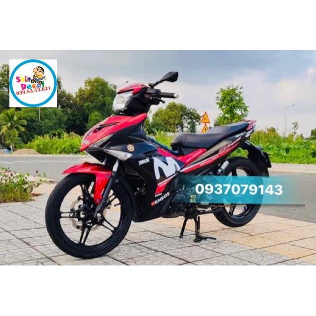 Tem rời ex 150 Movitas đỏ đen 3 lớp ko bay màu