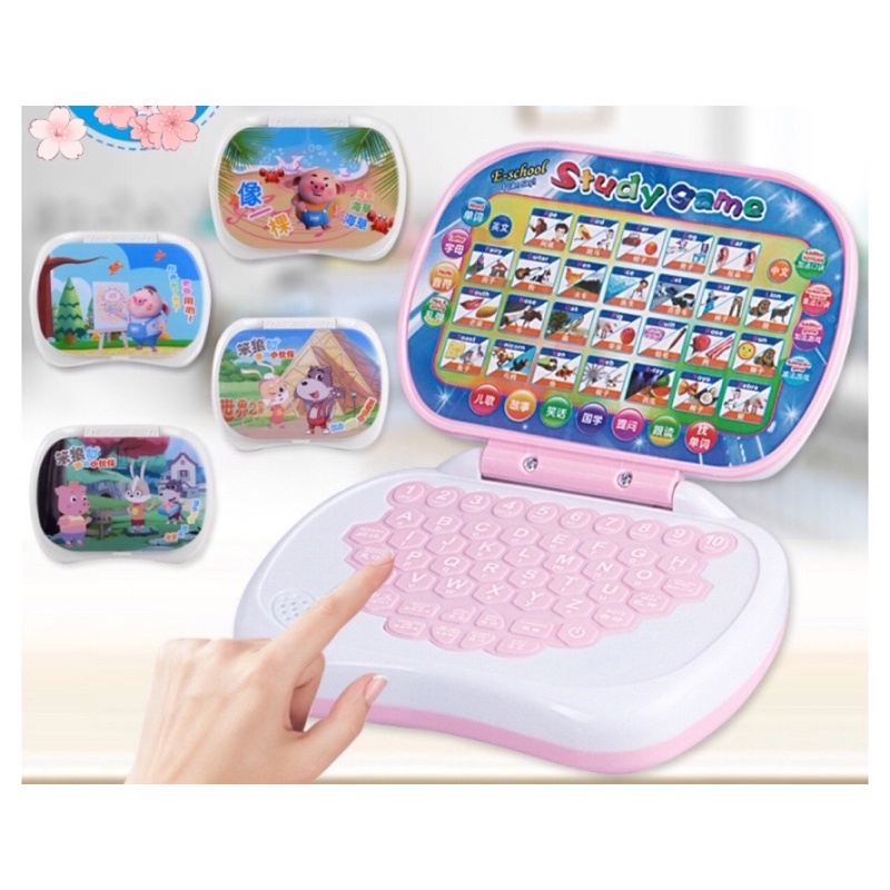 Máy tính laptop đồ chơi hỗ trợ học tập nhiều chủ đề cho bé