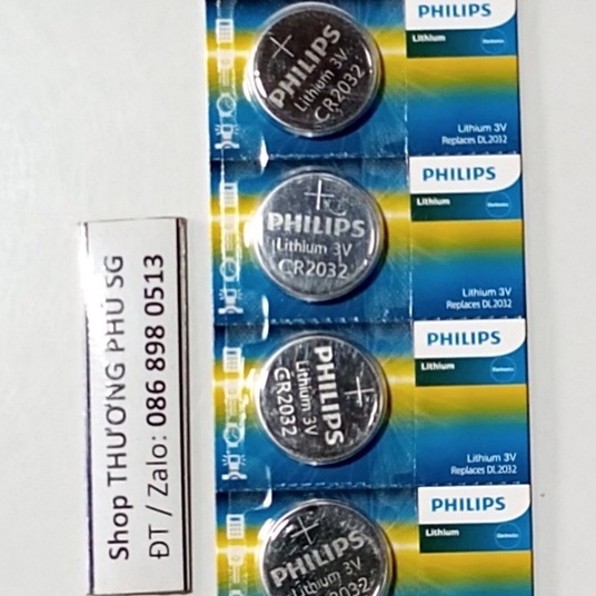Pin Minicell Philips Lithium 2032, CR2032 - 3V  / Pin Cmos 2032 Philips chính hãng
