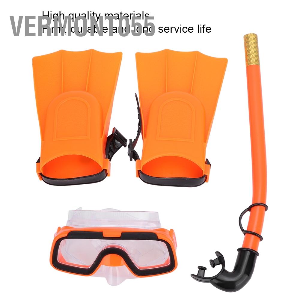 Hàng Hot Trẻ em lặn Mặt nạ lặn với ống thở Kính lặn Ống thở Bộ đồ bơi Thiết bị phụ kiện cho bể bơi Hàng giao ngayVermont055