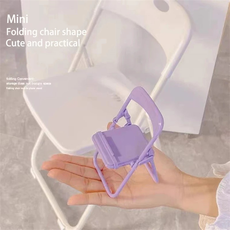 1 Giá Đỡ Điện Thoại/Máy Tính Bảng Mini Màu Kẹo Có Thể Gấp Gọn Thông Dụng