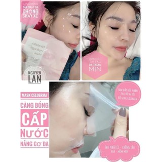 Mặt nạ thạch Celderma hồng Ninetalks Hydrogel Mask