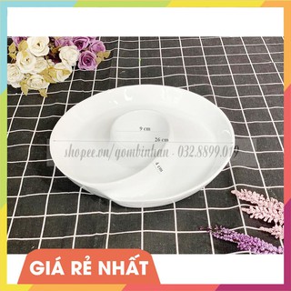 Đĩa sứ đựng thức ăn hình xoắn ốc cao cấp bằng gốm sứ
