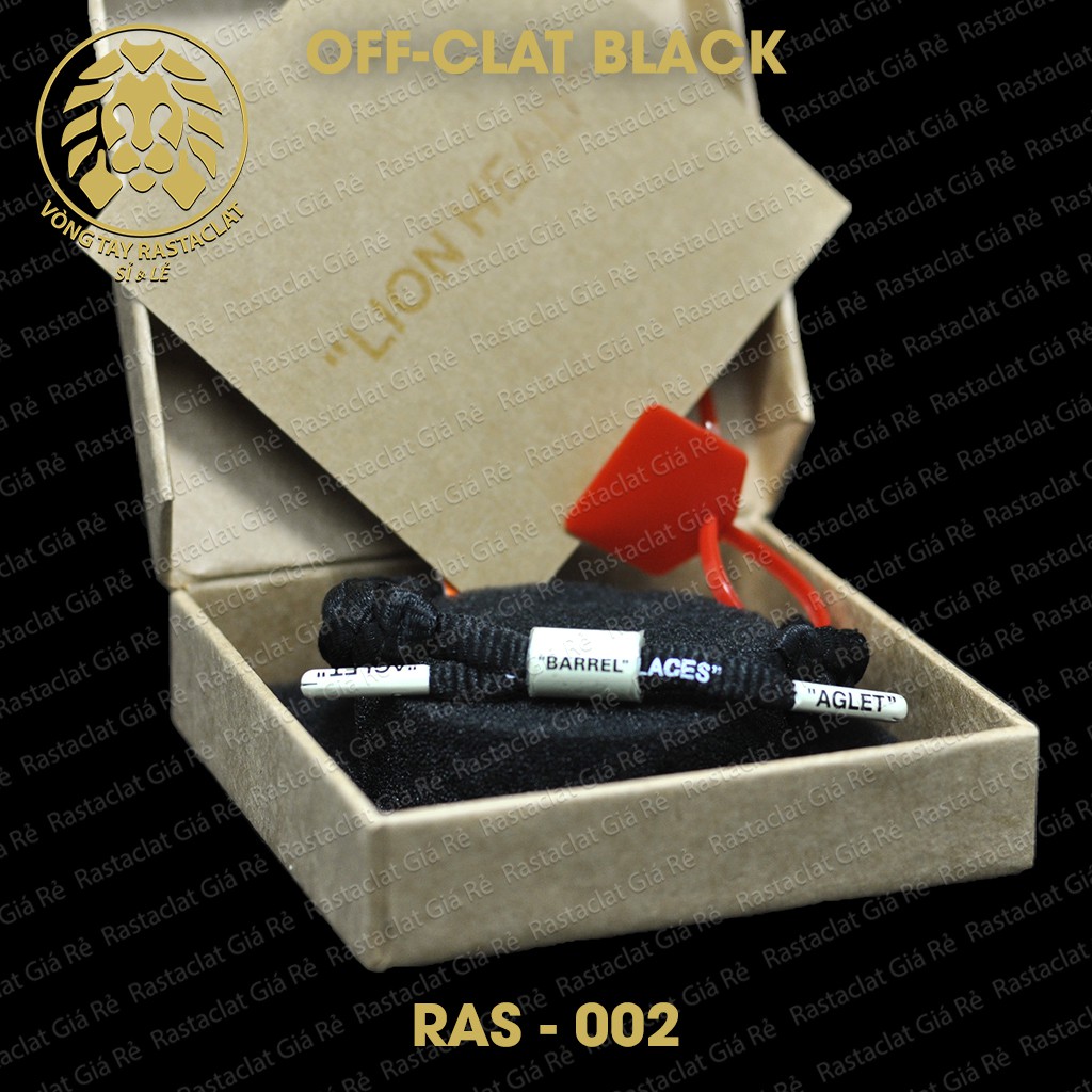 Vòng tay Rastaclat OffClat Black [Ful Box][Clip Thật]