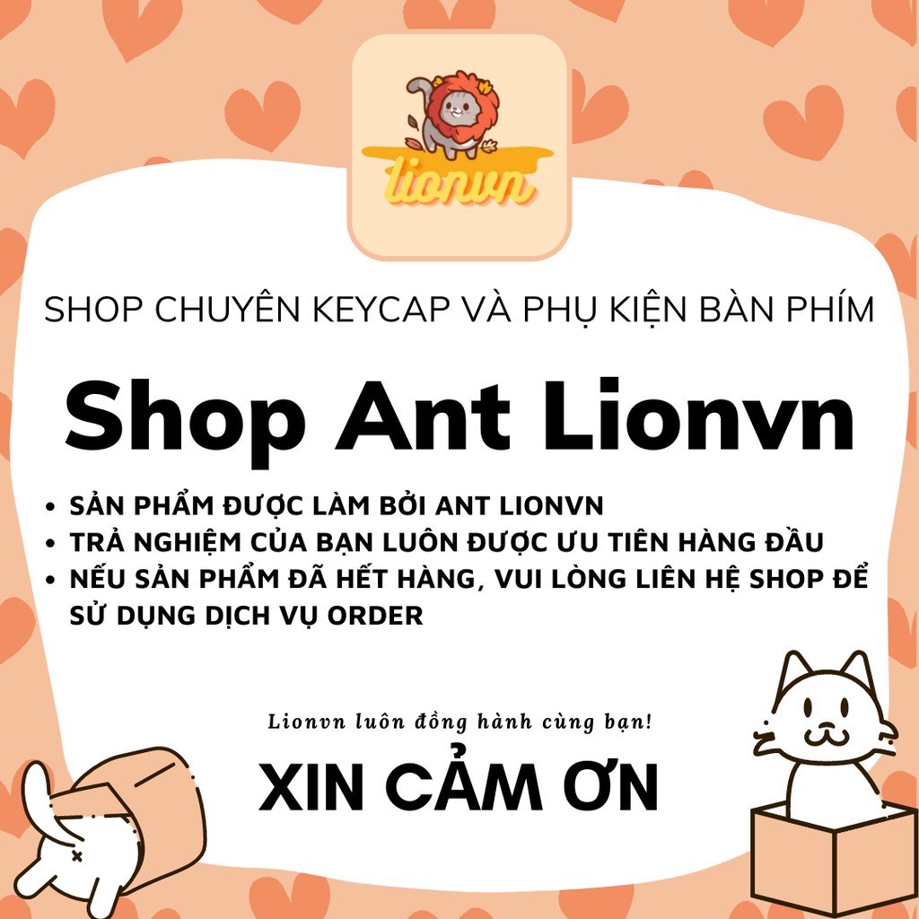 Nút Bàn Phím Keycap Artisan Felix Tím Pastel Dạ Quang Clone trang trí bàn phím cơ Lionvn
