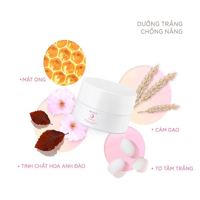 Kem dưỡng trắng da chống nắng ban ngày Senka White Beauty Glow UV Cream SPF 25 PA ++ 50g