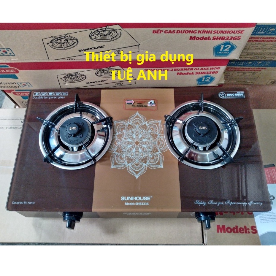 Bếp gas đôi SUNHOUSE SHB3336 - CHÍNH HÃNG SUNHOUSE - Ful box