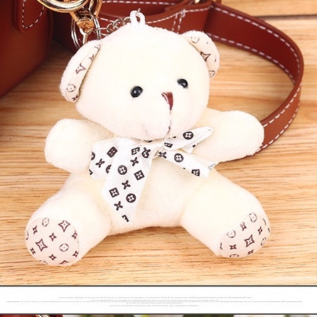 Móc khóa dùng trang trí cho ba lô, cặp sách hình con gấu cực xinh và cute có đủ màu