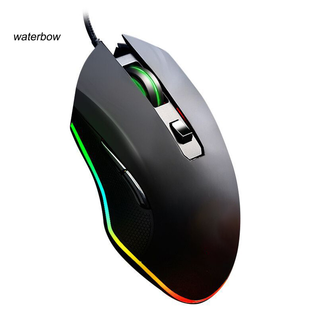 ww V1 Mouse USB Non-slip 6 Buttons Wired RGB Gaming Mouse for Computer