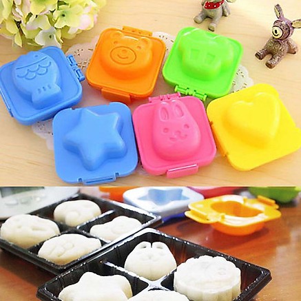 [GIÁ TỐT] SÉT 6 KHUÔN LÀM CƠM, ĐẬU HŨ, BÁNH BENTO ĂN DẶM CHO BÉ