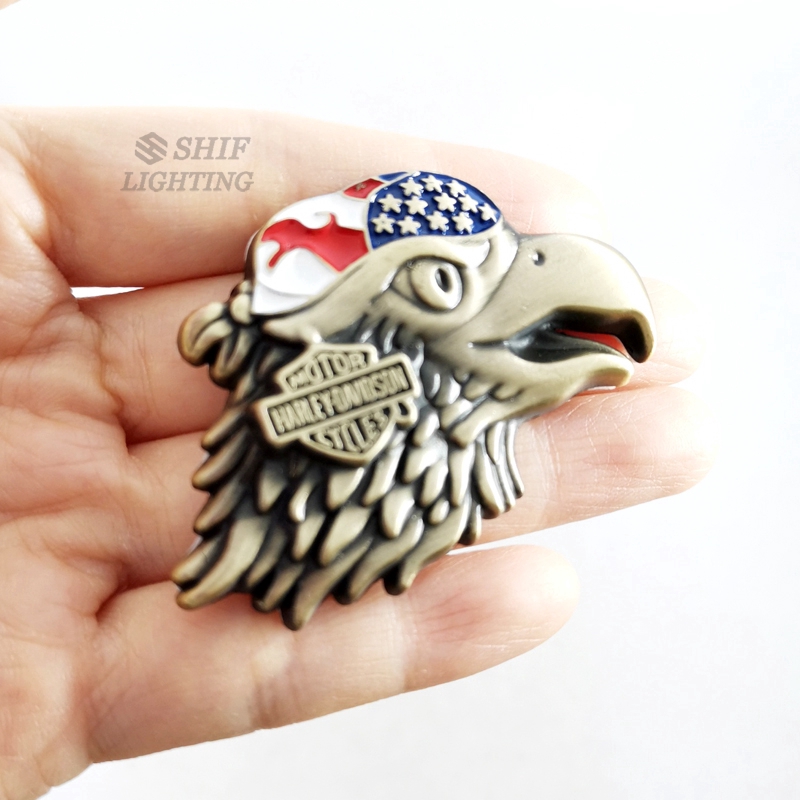 1 x Metal Hawk Eagle Harley Davidson Logo Motorbike Car Auto Truck Decorative Emblem Badge Sticker Decal