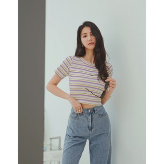Áo thun cổ tròn dáng ôm nữ Air Space 2121821037