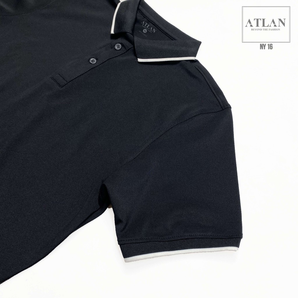 Áo Cọc Tay 💖 𝘍𝘳𝘦𝘦𝘴𝘩𝘪𝘱 💖 Áo Polo Đen Bo Sọc Trắng Vải Cotton - NY16 | BigBuy360 - bigbuy360.vn