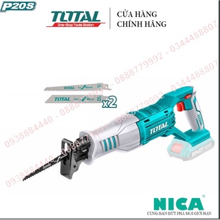 Máy cưa kiếm dùng pinTOTAL TRSLI1151 máy cưa kiếm cầm tay 20V (không bao gồm pin sạc )cắt xẻ nhiều u gỗ, kim loại