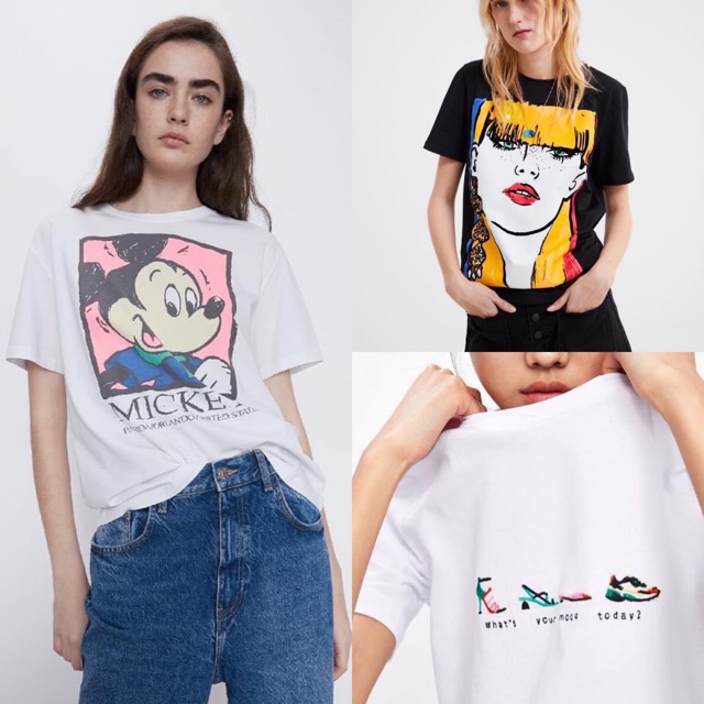 Áo thun cotton in hình