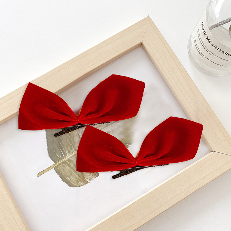 Bộ 2 kẹp tóc hình nơ xinh xắn phong cách Hàn Quốc cho nữ