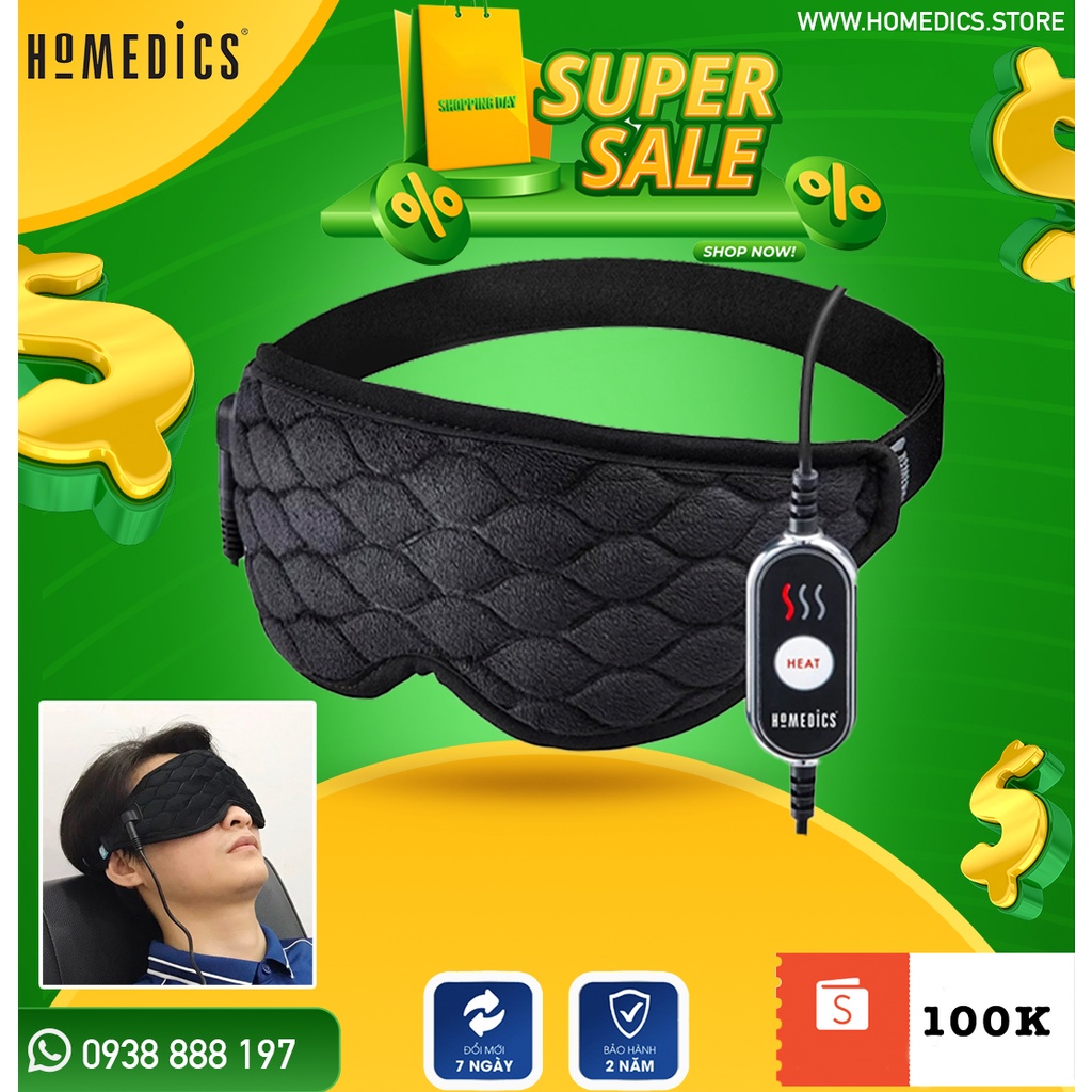 Đai Máy massage mắt nóng lạnh Homedics HP-G42A Và TA-MSKV100GY Máy massage bọng mắt NanoTime F52e