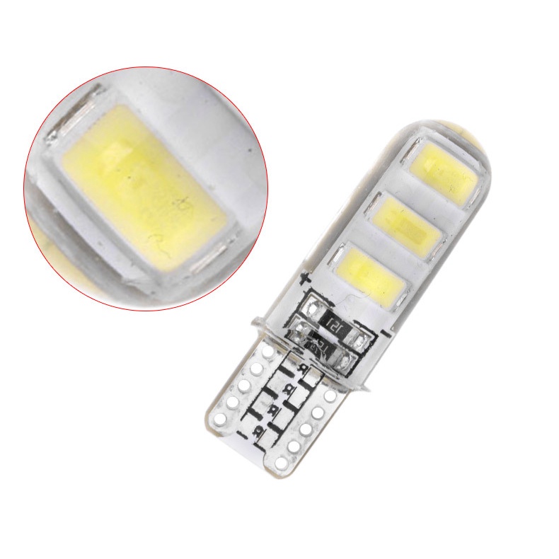 Bóng đèn LED T10-5630 bằng silicone dành thích hợp cho xe hơi