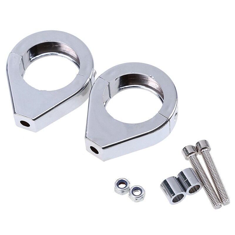 Phong cách nóng bỏng 1 cặp 39mm 41mm kẹp phuộc xe máy di chuyển đèn báo rẽ đèn báo giá đỡ giá đỡ cho harley cafe racer còn hàng