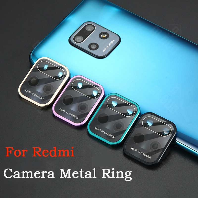 Kính cường lực bảo vệ camera sau viền kim loại Miếng dán màn hình Full Màn cho Xiaomi Mi Redmi Note 9 Pro 9s Poco F2 Pro