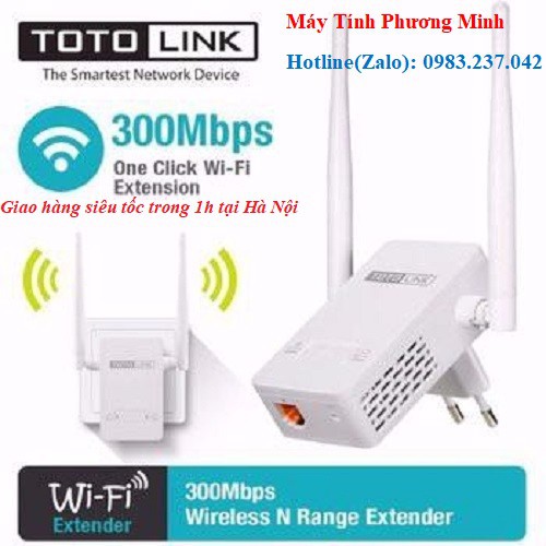 Bộ Kích Sóng Wifi Repeater 300Mbps Totolink EX200 - Hàng Chính Hãng bảo hành 24 tháng