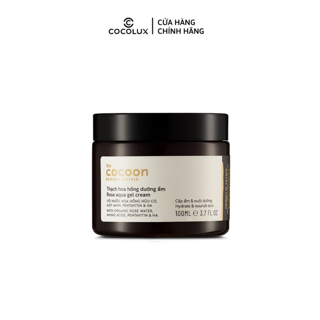 Thạch hoa hồng dưỡng ẩm Cocoon 100ml