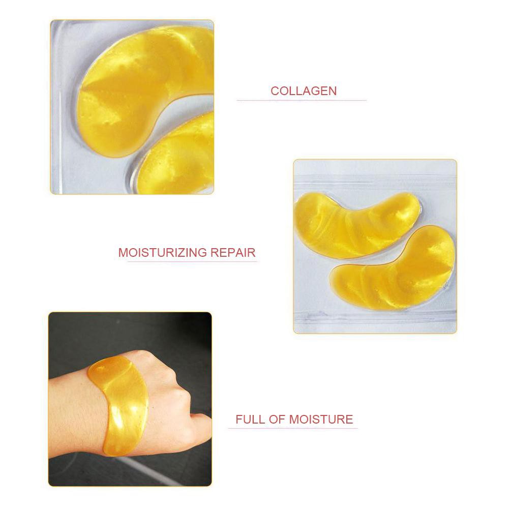 Bộ 2 chiếc mặt nạ vàng Collagen chăm sóc da mắt loại bỏ quầng thâm nếp nhăn | BigBuy360 - bigbuy360.vn