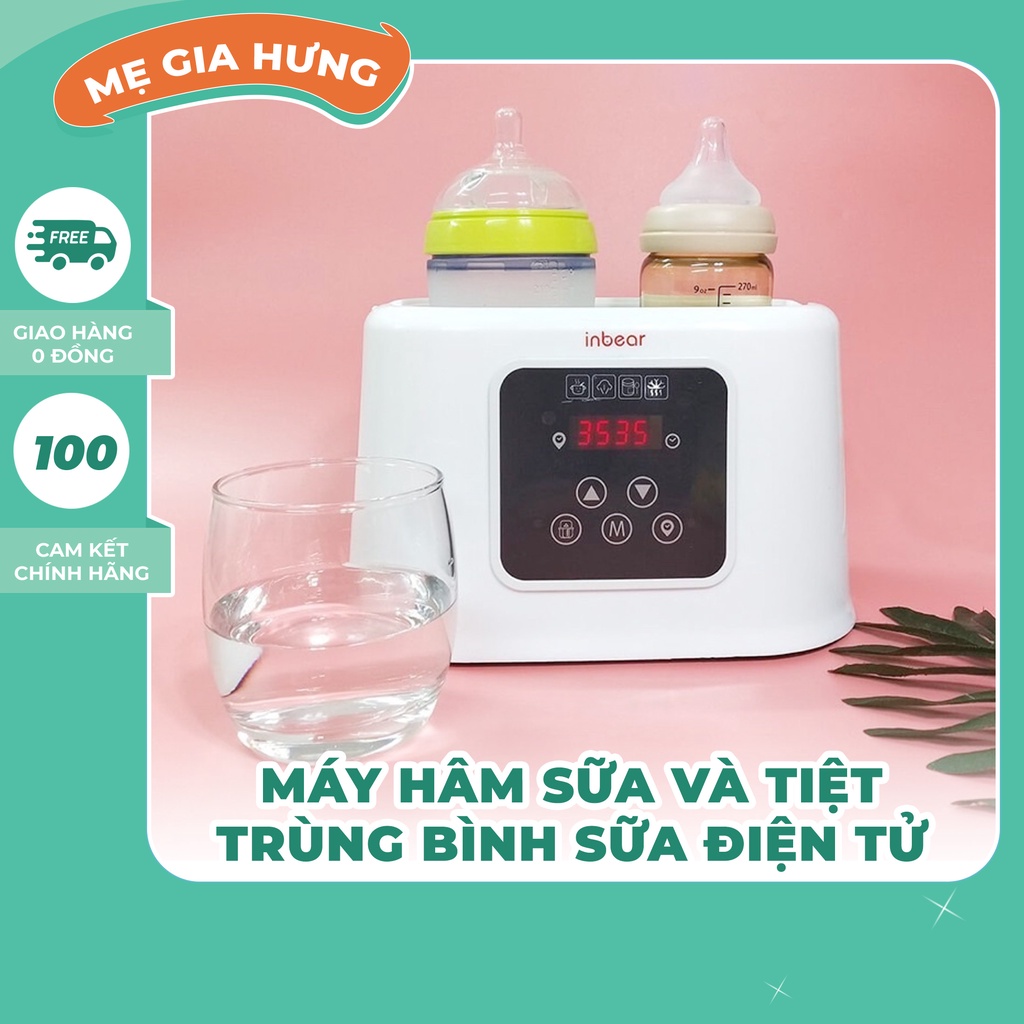 Máy Hâm Sữa Và Tiệt Trùng Bình Sữa Điện Tử 6 Chức Năng Inbear (IBW-6100)