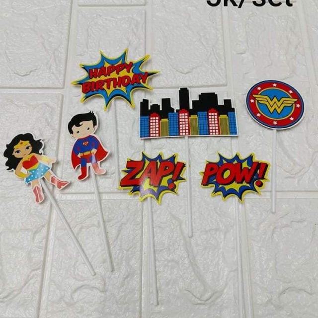 Combo 5 Set Cắm Giấy Siêu Nhân