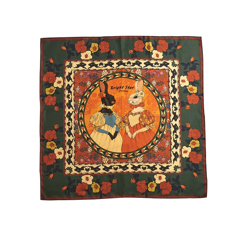 Khăn Lụa Satin Vuông 70cm Cho Phụ Nữ WJ1026-241