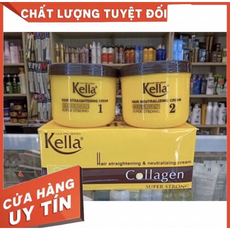 Kem duỗi tóc collagen kella SUPER STRONG