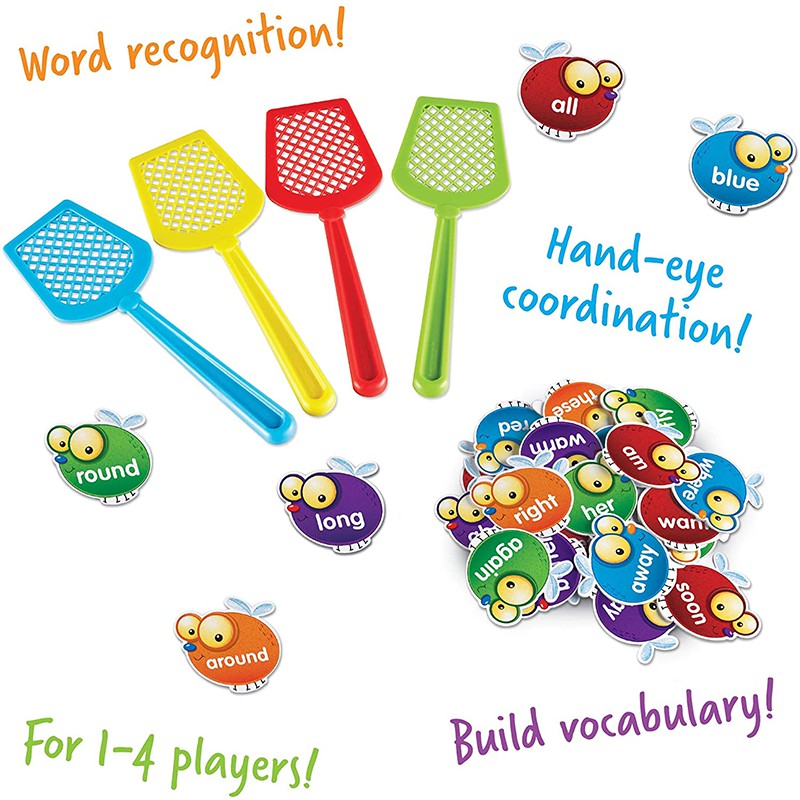 Sight Word Swat a Sight Word Game Bộ đồ chơi Board Game 114 món phù hợp cho bé trên 5 tuổi vui nhộn