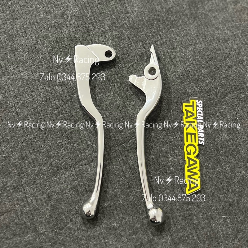 Tay thắng xi inox sáng bóng Mio/Nouvo/Raider/Winner/ Vision/Vario/Furure/ Exciter/Dream/Wave đùm hàng Takegawa