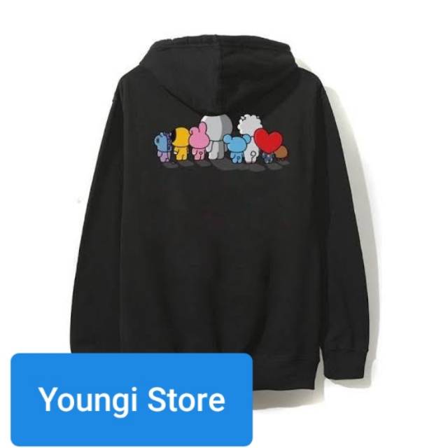 Áo Hoodie Bt21 X Assc Sau Lưng