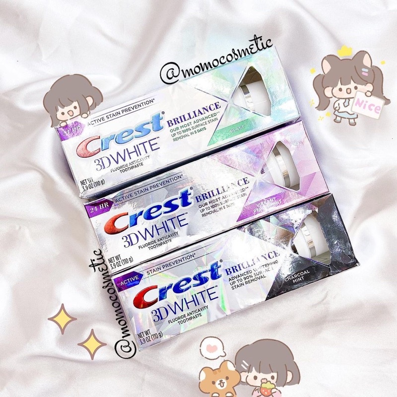 Kem đánh trắng răng Crest 3D White Brilliance 110g