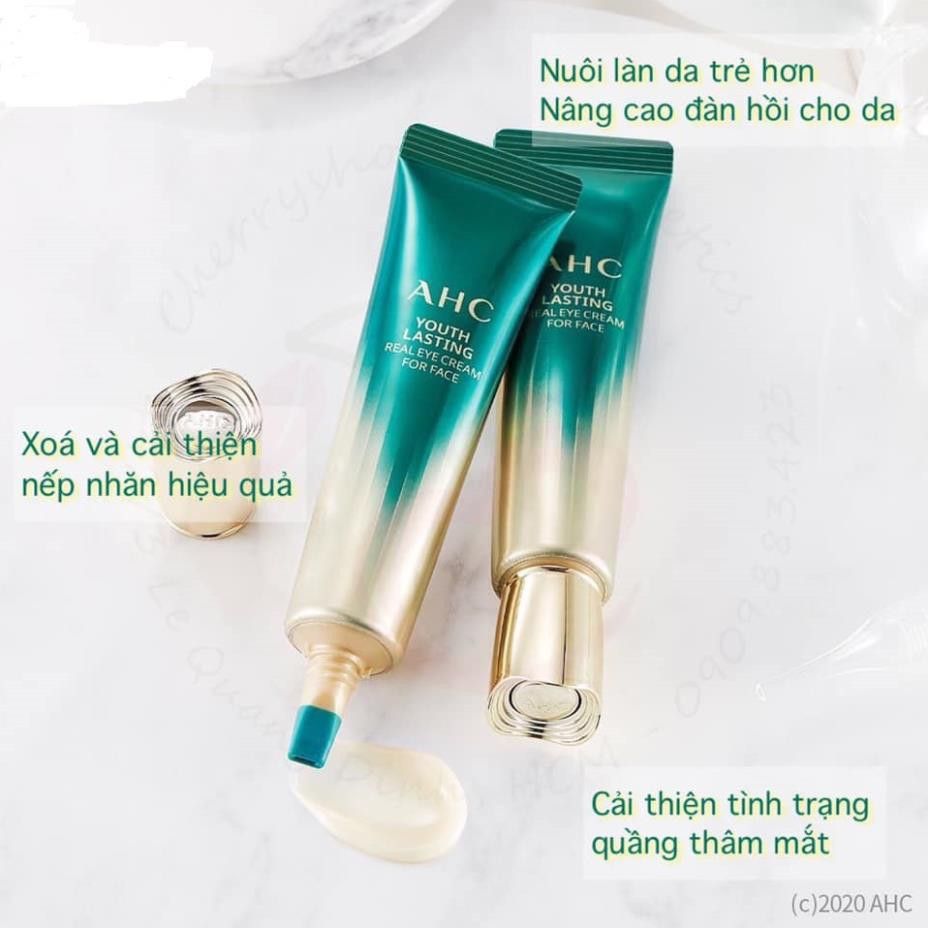 Kem mắt AHC Ageless Real Eye Cream For Face hết thâm quầng mắt Hàn Quốc 30ml